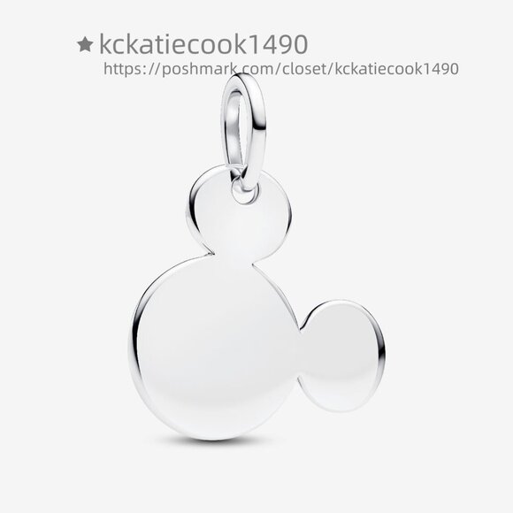 Pandora Disney Mickey Mouse Engravable Dangle Charm - Picture 1 of 8